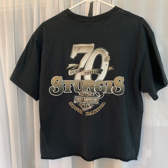 Vintage Harley Davidson Cropped Tee - Picture 4 of 4